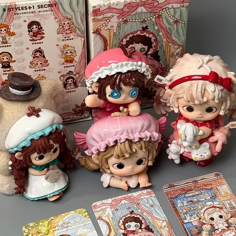 

Подлинная коллекция Heyone Furfur The Happy, серия Mystery Box, модная аниме-фигурка, украшение, сумка-сюрприз, подарки, коллекционная игрушка