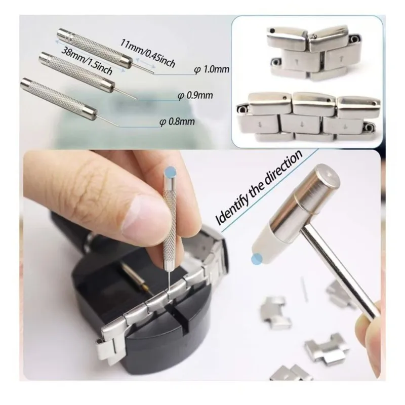 Watch repair tools for removing watch chains, adjusting and changing lengths, and replacing watch straps11Piece Suit