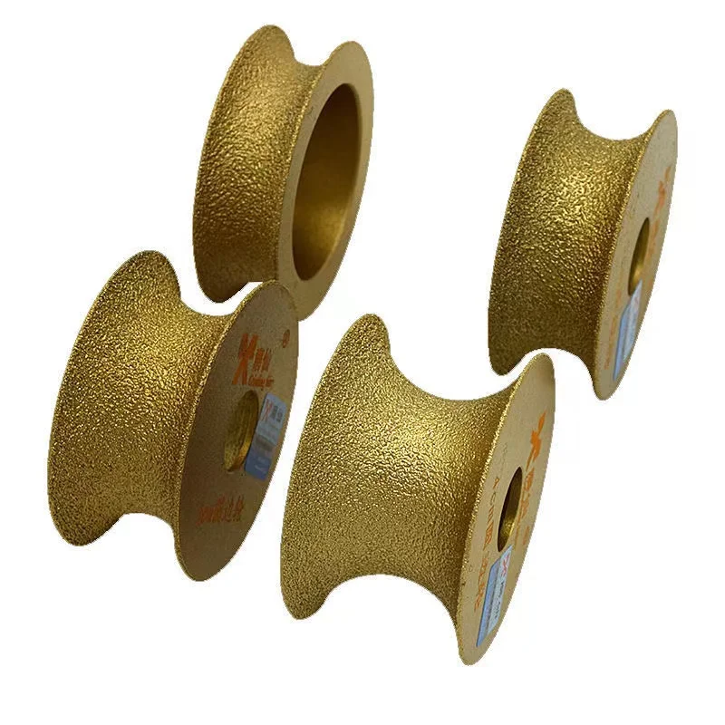 D=75mm Stone Grinding Wheel Semi-Circle Grinding Wheel Marble Granite Stone Trimming Brazed Diamond Angle Grinder Grinding Disc