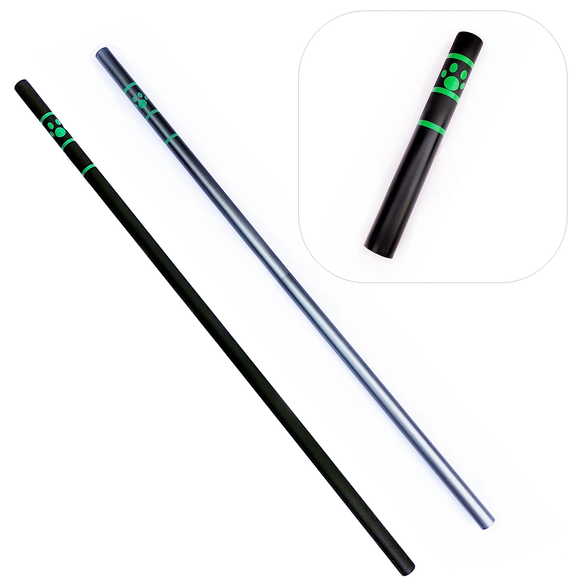 

Black Cat Cosplay Costume noir Weapon Prop Stick Boys Kids Halloween Party Prop 120cm/25cm