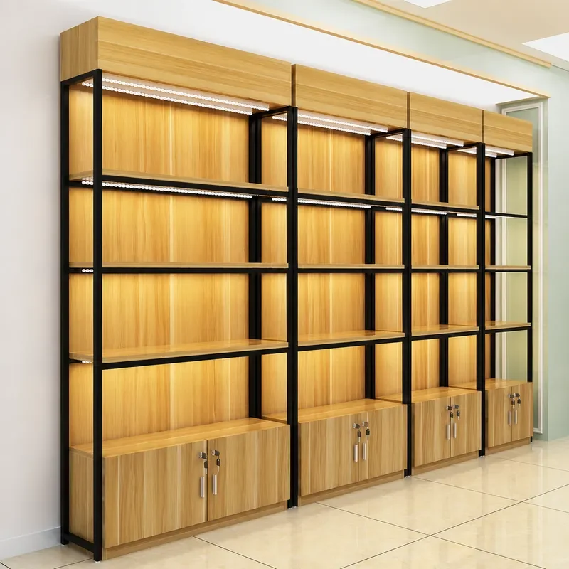 Wholesale Modular Shelf Display Rack Cabinet for Store Container Product Cosmetics Free Combination Display Stand