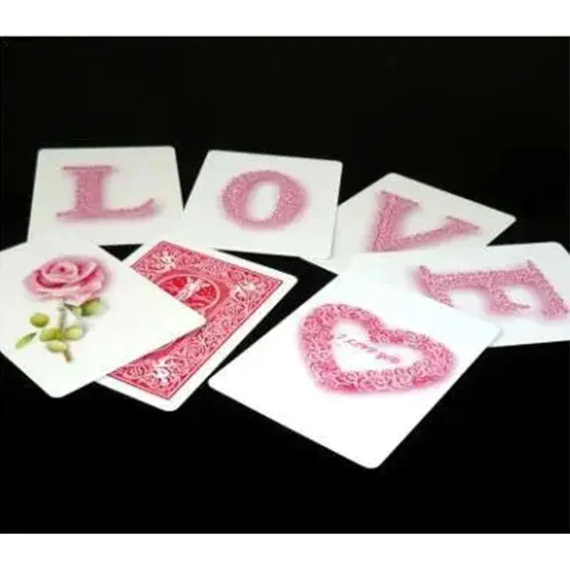 

Rose The Card "LOVE" Card Magic Tricks Close Up Magic Mentalism Magia Magie Magicians Prop Illusion Gimmick