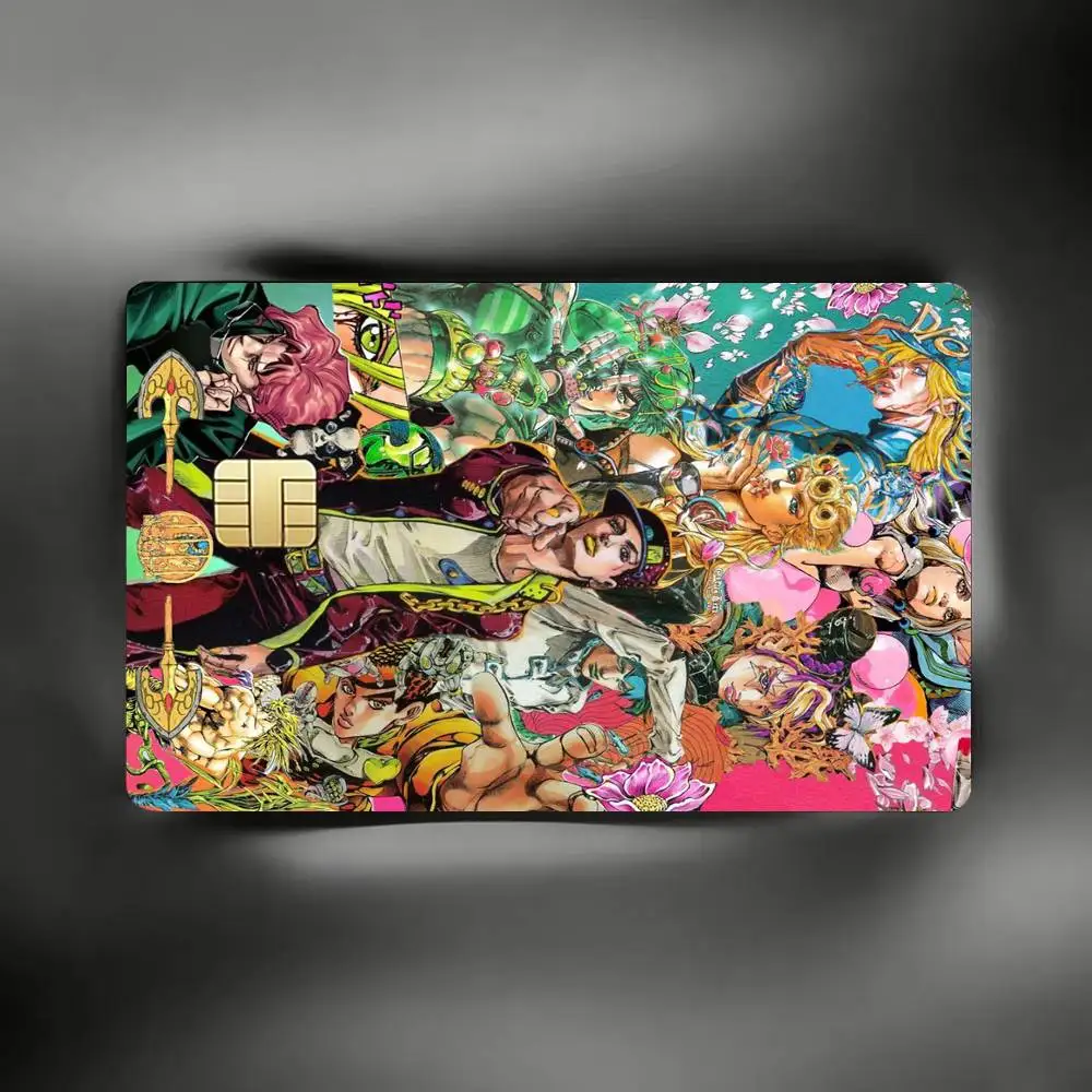 JoJos B-Bizarres Adventures   Credit Card Skin Stickers For VISA Bank Bus Metro Access Card Protective Film Cover Sticker