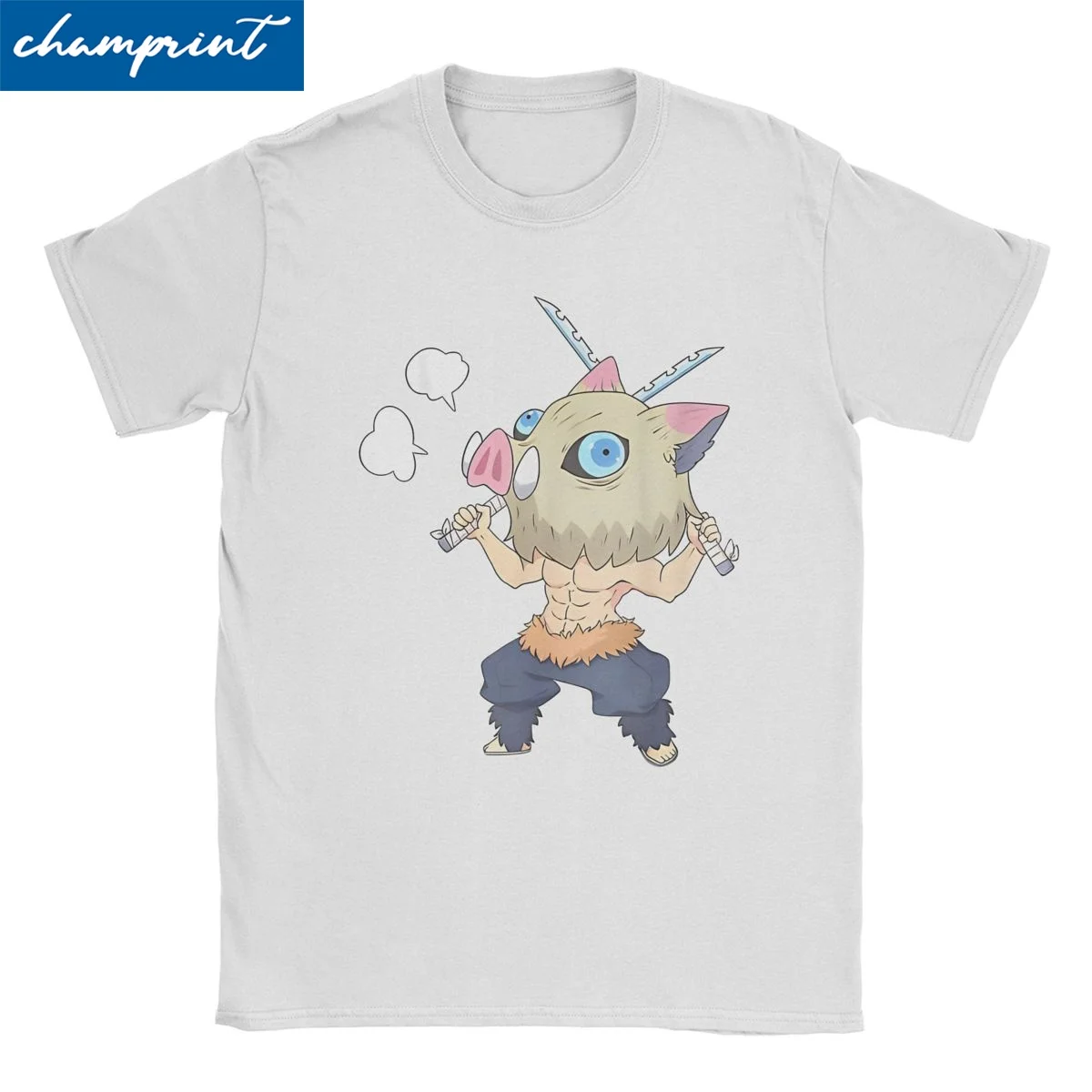 Men Women's T-Shirt Demon Slayers Anime Teams Novelty Cotton Tees Short Sleeve Japanese Inosuke T Shirt O Neck Clothes Plus Size