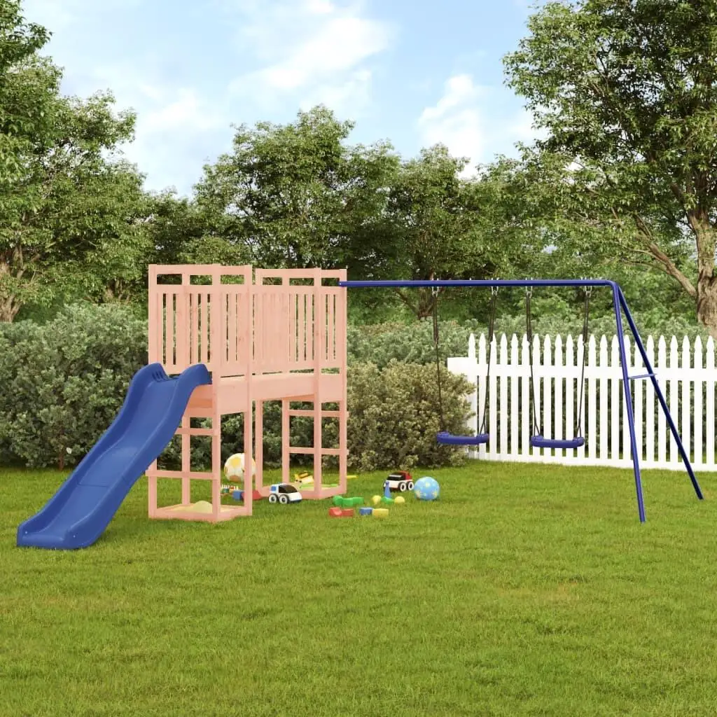 Solid Wood Douglas Outdoor Playset for Kids - Durable & Fun Garden Playground Equipment