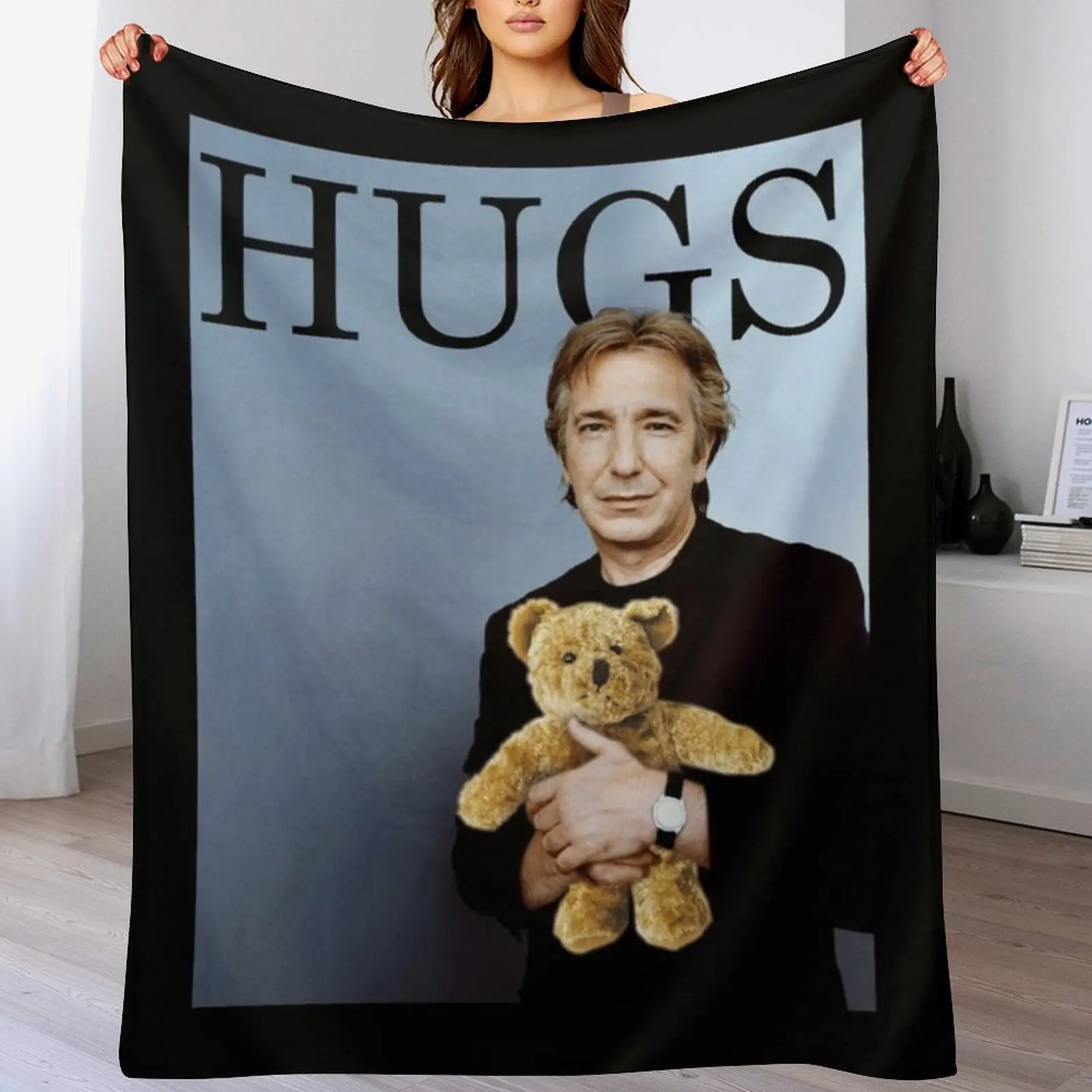 

Alan Rickman Throw Blanket Soft Beds Sleeping Bag Polar blankets ands Blankets