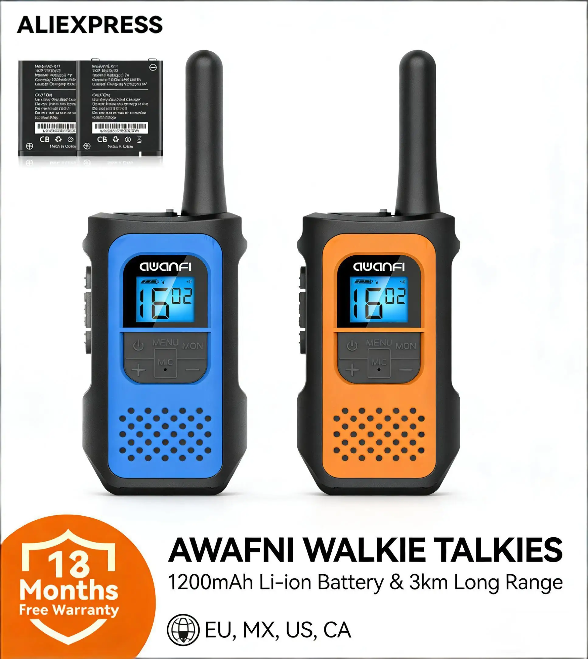 

2/3/4 шт. перезаряжаемых раций для детей и взрослых, большой радиус действия, VOX, USB-C, для использования на природе и в походах, только для США, Канады, Мексики, ЕС, Великобритании.