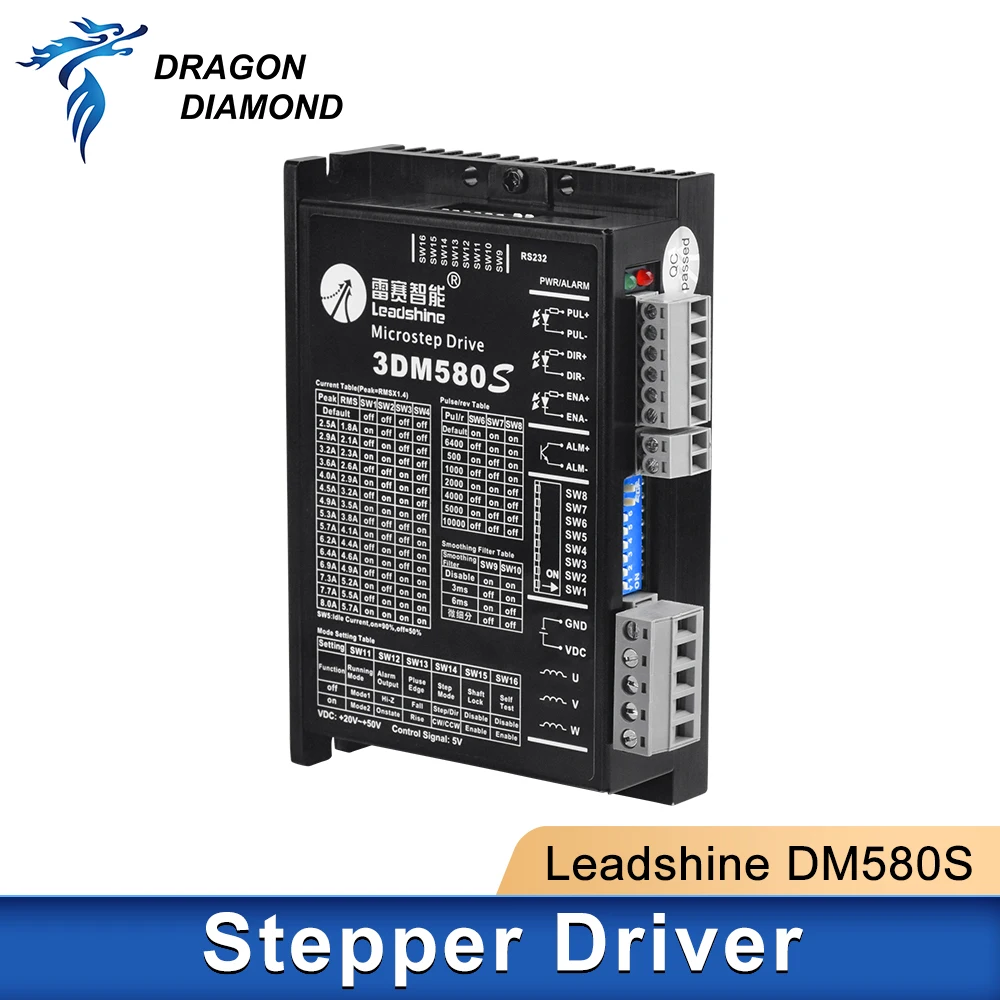 Leadshine 3 Phase Servo Stepper Driver Max 8A 3DM580 Stepper Motor Driver For CO2 CNC Laser Machine