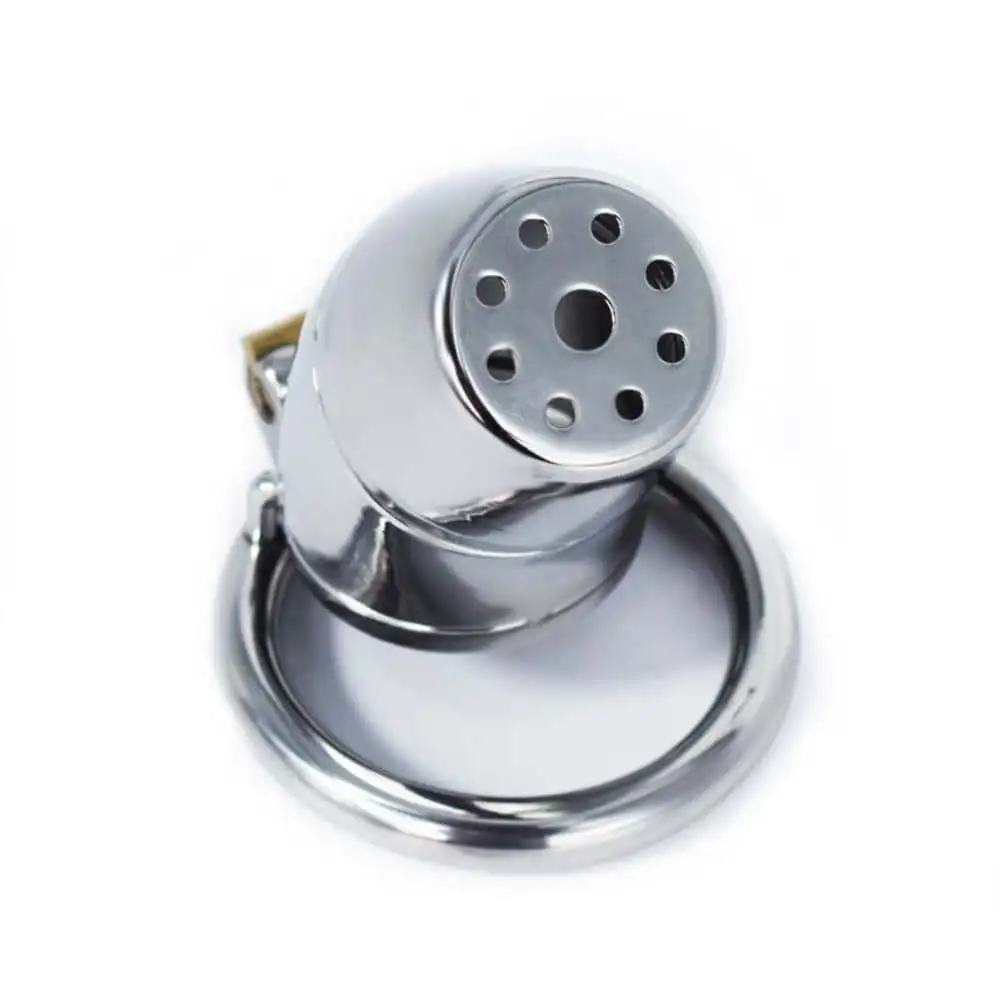 SXM Breathable Stainless Steel Chastity Cage & Penis Restrainer For Men 정조대 BDSM Virginity Lock Ring Sex Toy