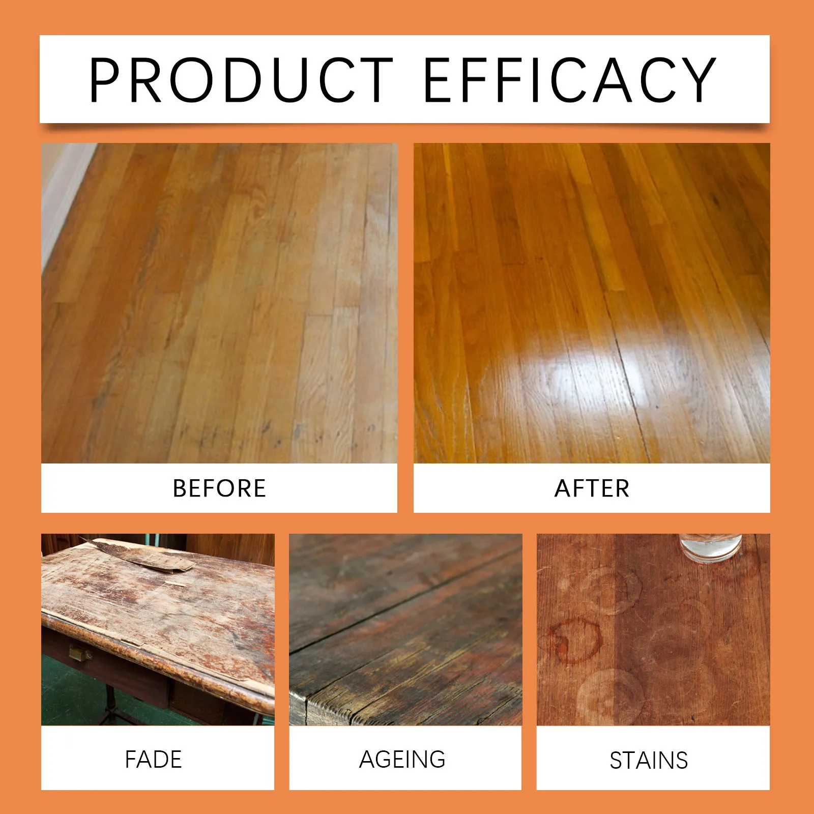 Wood Care Polishing Wax Furniture Restorer Seasoning Beeswax Carnauba Polish Scratch Repair Conditioner Waterproof 80g