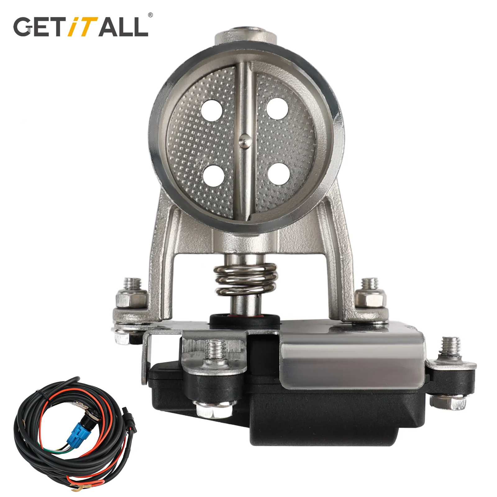 

GETITALL Motorcycle Exhaust Pipe System Locomotive Soundproof Stainless Steel Valve Electronic Switch Button Control 51mm