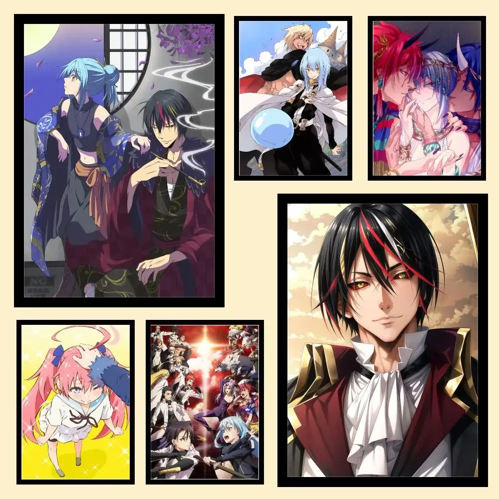 Anime That Time I Got Reincarnated As A Slime Aesthetic Poster Print Wall Decor For Living Room Bedroom Home Gift Wall Art