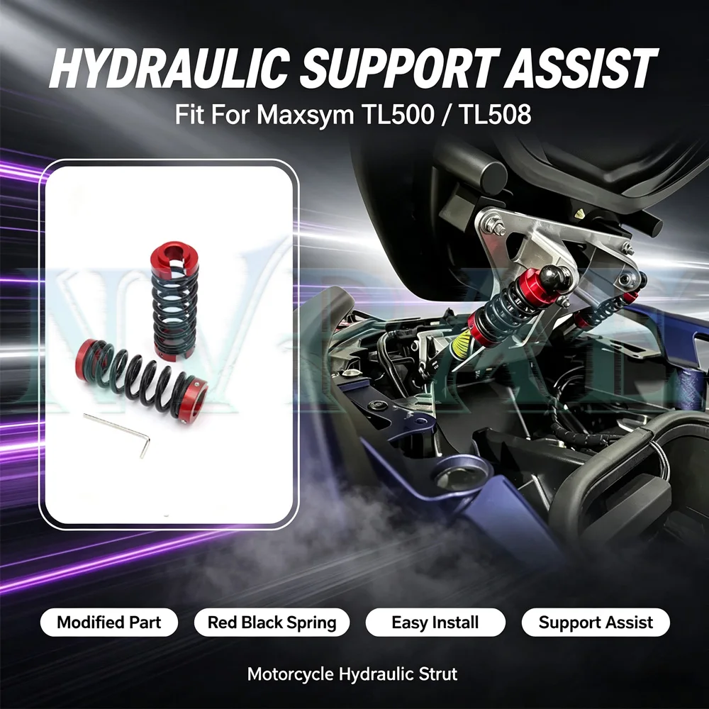 For SYM TL500 500TL TL 500 TL 508 TL508 Motorcycle Accessories Lift Seat Spring Shock Absorber Struts Arms Lift Support