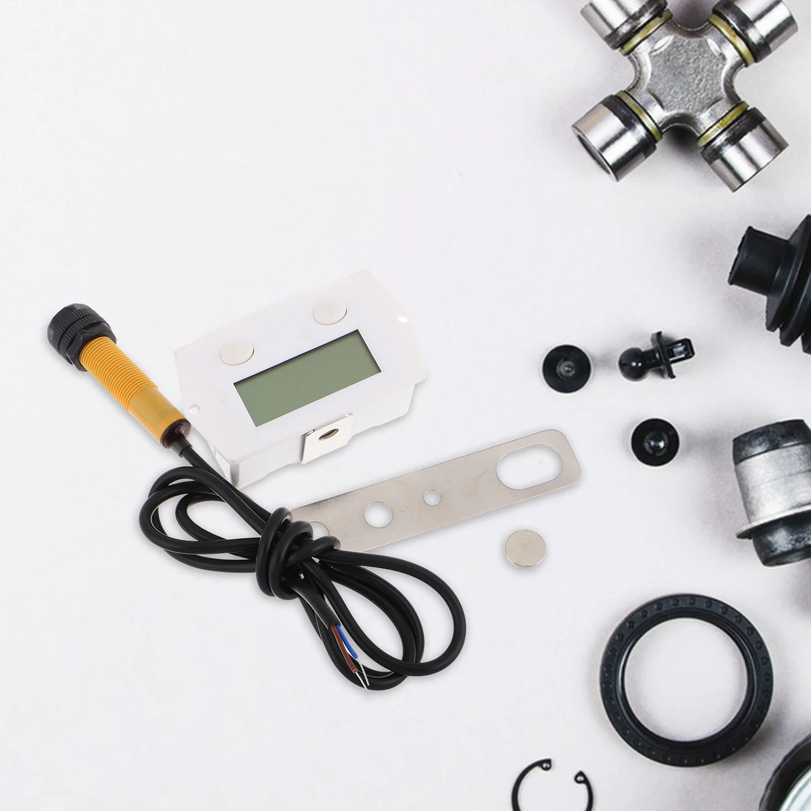 1Set الرقمية الميكانيكية عداد الفرس الاستخدام الصناعي أداة العد الدقيقة لكمة الفرس عداد