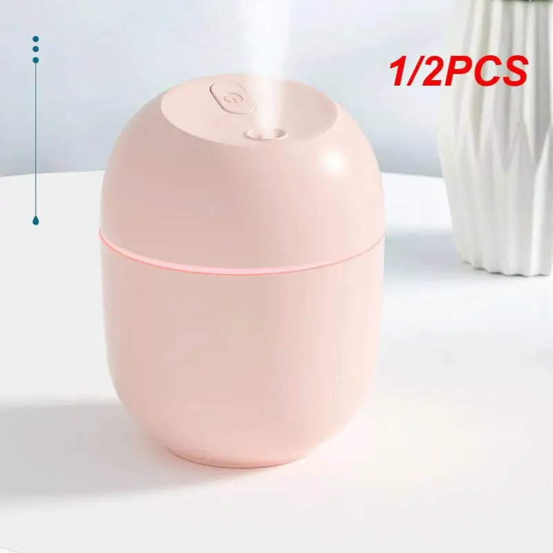 1/2PCS 220ML Mini Humidifer Portable Ultrasonic Mist Air Humidifer Home Essential Oils Diffuser USB Aromatherapy Humidifiers