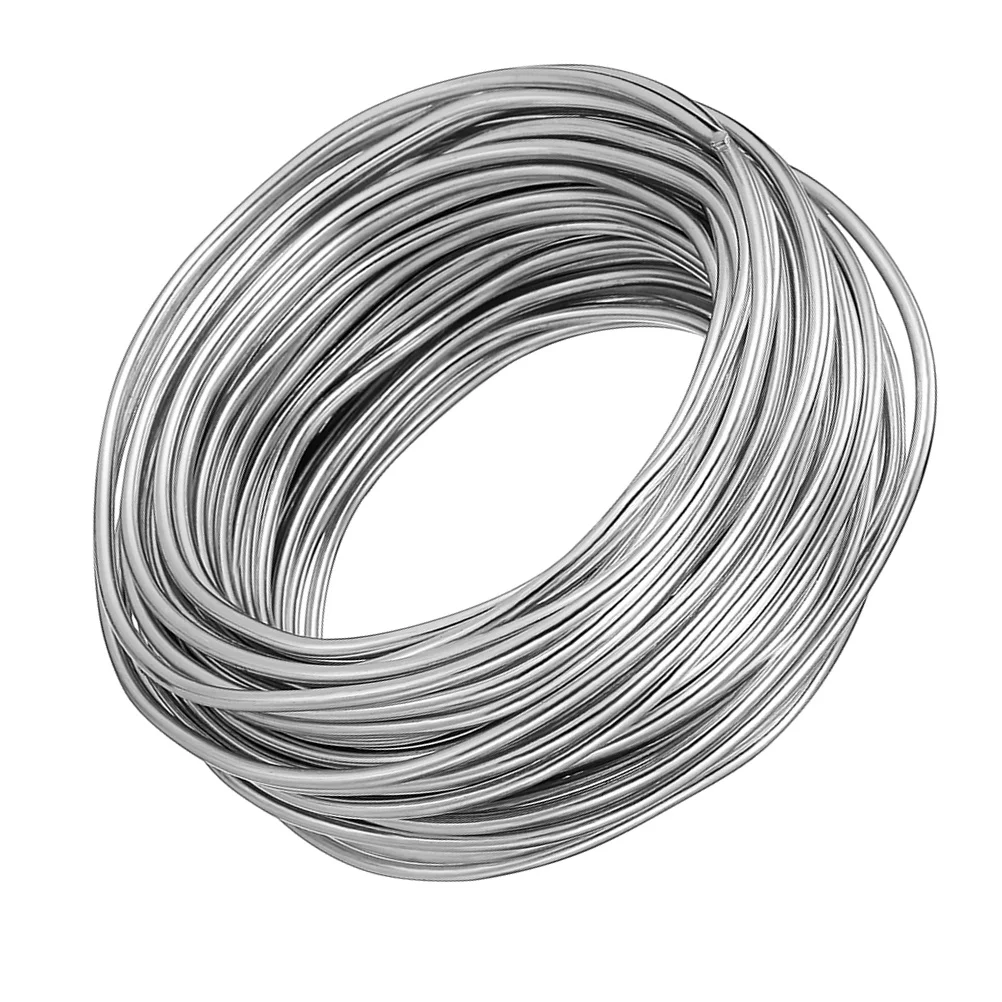 

20M 3Mm Soft Aluminum Wire Roll Ultra Soft Flexible Metal For Diy Jewelry Making Crafting Sculpting Projects Lightweight Silver