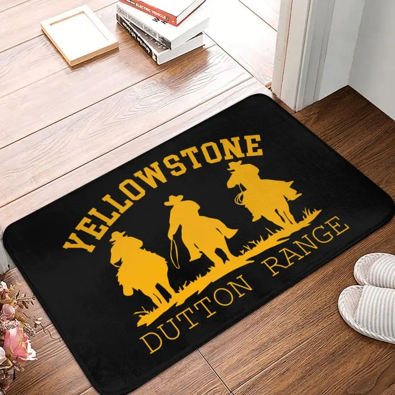 Yellowstone Front Door Mat Anti-Slip Indoor Quick Dry Dutton Ranch Doormat Kitchen Balcony Entrance Rug Carpet