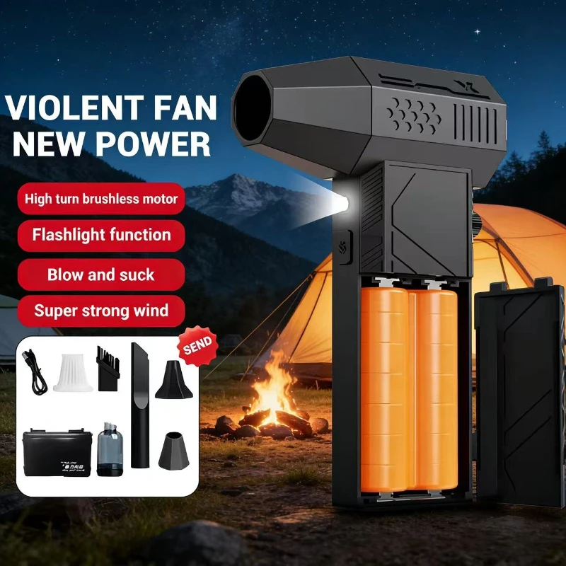 

C6 Violent Fan 990000RPM Бесщеточный двигатель со светодиодной подсветкой 8000 мАч с зарядкой Дисплей Вентилятор Портативный пылесос Car Dry 2