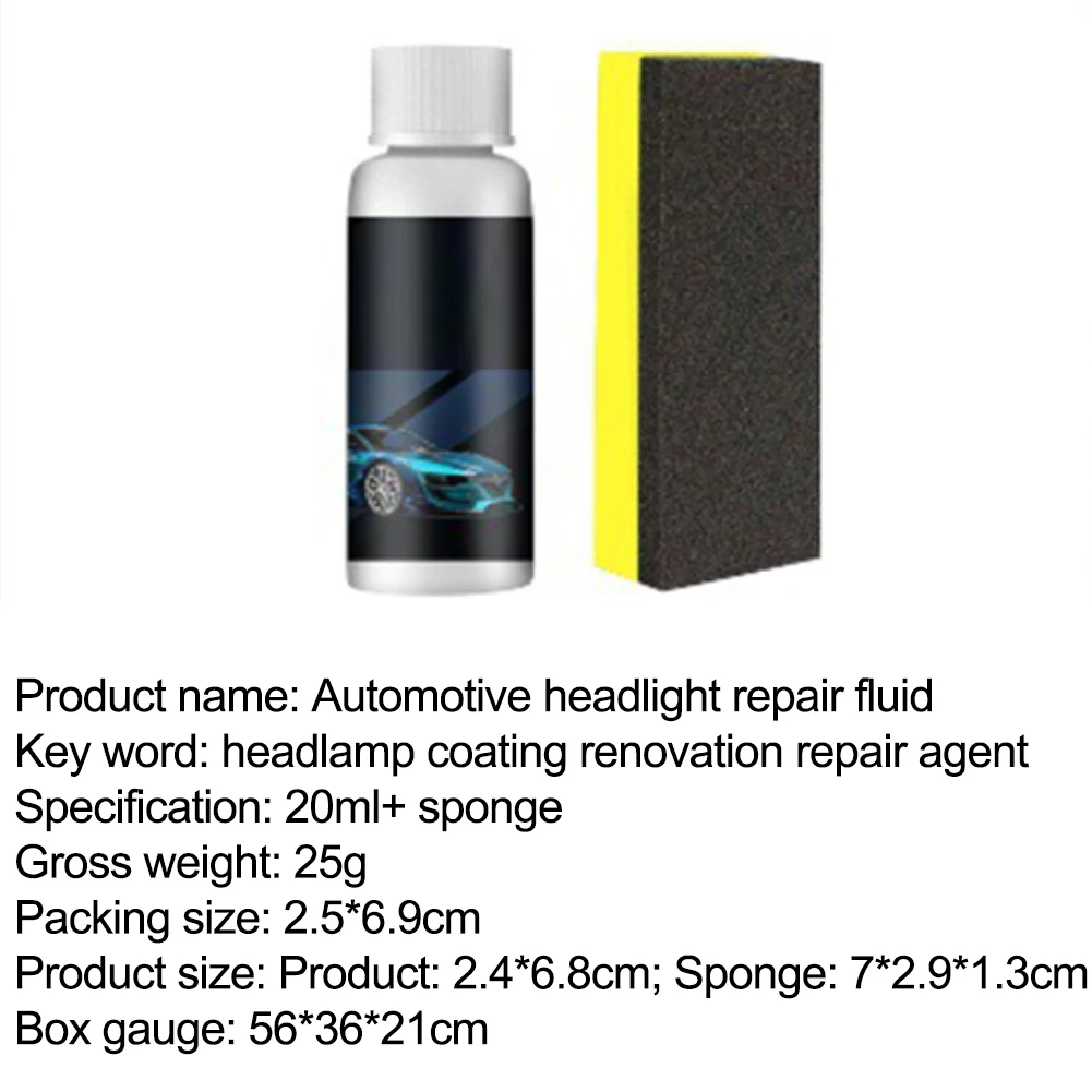 Automotive Headlight Repair Car Headlights Polish Blurring Fix Comprehensive Restoration High Transparency For Automotive Use