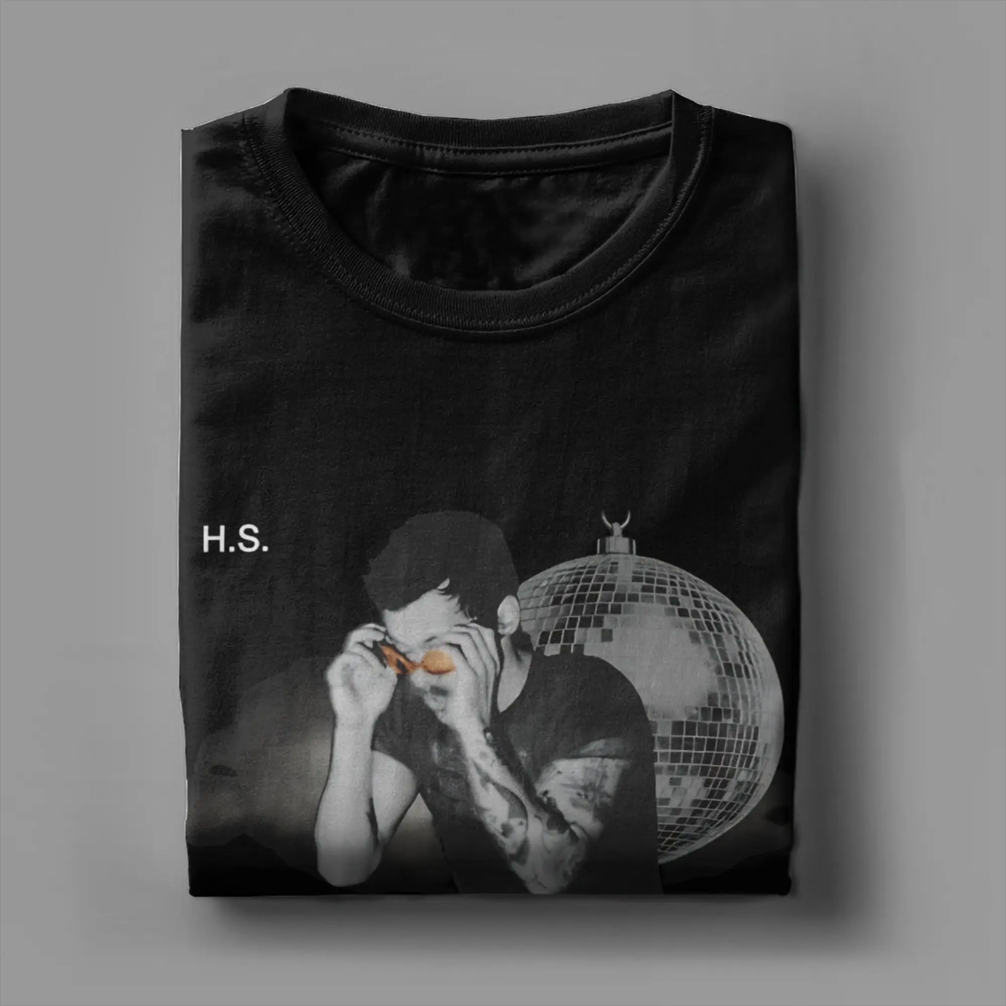 Kiss All the Time Disco Occasionally Cotton T Shirt For Man Beach Harrys Styles 2026 New Album Vintage T-Shirts O-Neck T Shirt