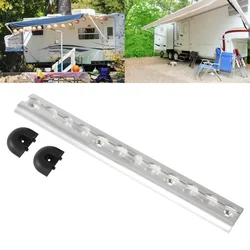 RV Car L-Track Airline with Single Fitting Tie Down Anchors Quick Release Rings Spring Airline Track 30cm/12inch