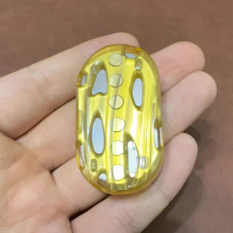 Used EDC SEKI Yellow Pei+Polished Leger fidget slider decompression toy