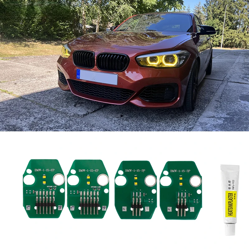 

Лимонно-желтый чип DRL для BMW 1 серии ангельские глазки DRL RGB разноцветные фонари F20 F21 GTS дневные ходовые огни