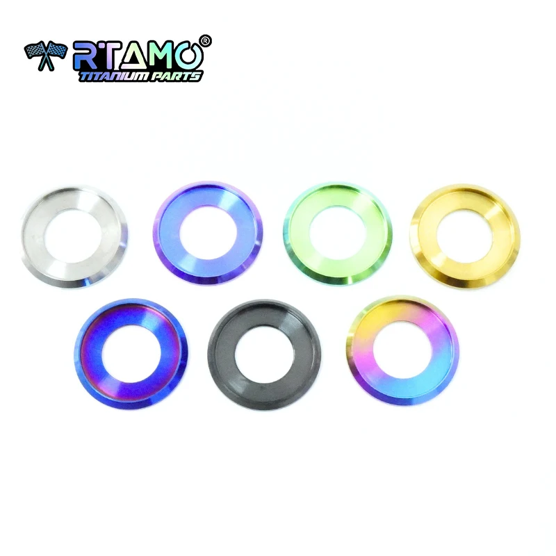RTAMO M6 M8 M10 Step Washers Titanium Gaskets for Bicycle and Motorcycle Conversions Spacer (1PC)