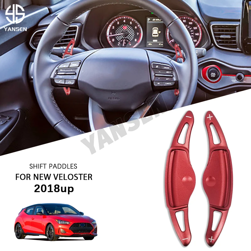 

Car Steering Wheel DSG Shift Paddle Extension Shifters Sticker For Hyundai Kona Ioniq 2017-2019 Veloster 2018-2020 Shift Paddle