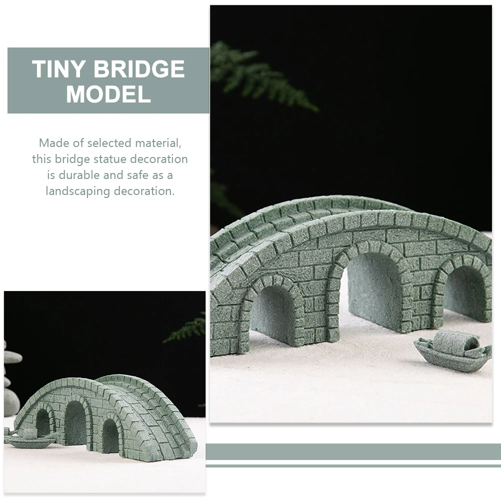 

Simulation Model Statue for Mini L Decor Small Garden Home naments Tiny Bridge Accessories Durable Safe Decorative Effect