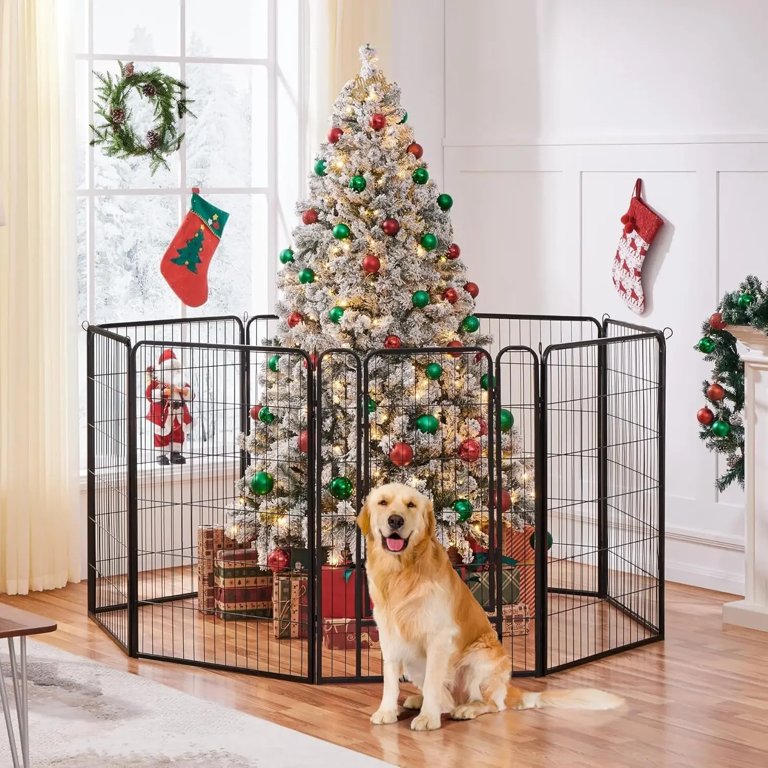 Dog Playpen Outdoor, 8 Panel Fence 40