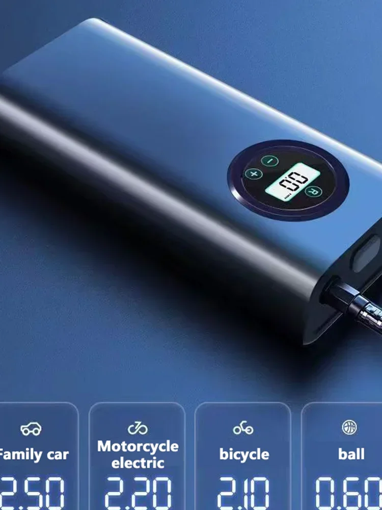 AliExpress Car/Bike Tyre Inflator with LCD Display Rechargeable Precision Portable Air Pump for 12V Motorcycle/Ball Electric Air Compressor