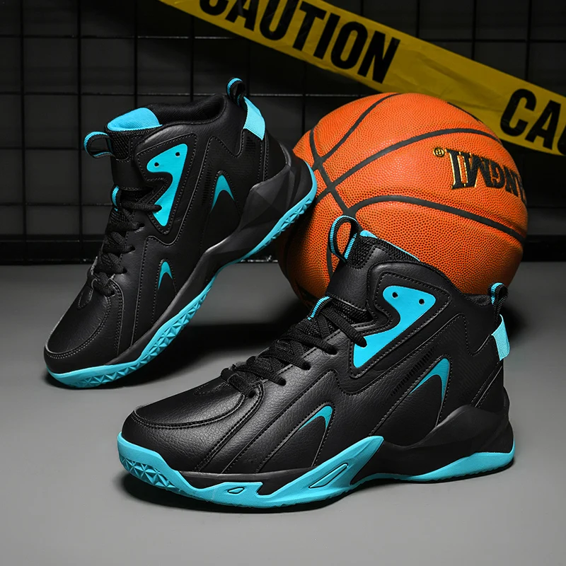 

Кожаная Баскетбольная обувь мужская спортивная обувь большая детская обувь большого размера-6971