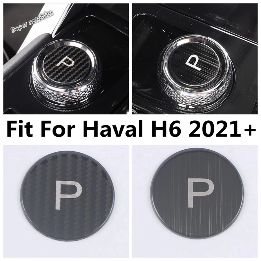 

Car Electronic Handbrake P Button Gear Sequins Anti Scratch Decoration Cover Trim For Haval H6 2021 - 2024 Stainless Accessories