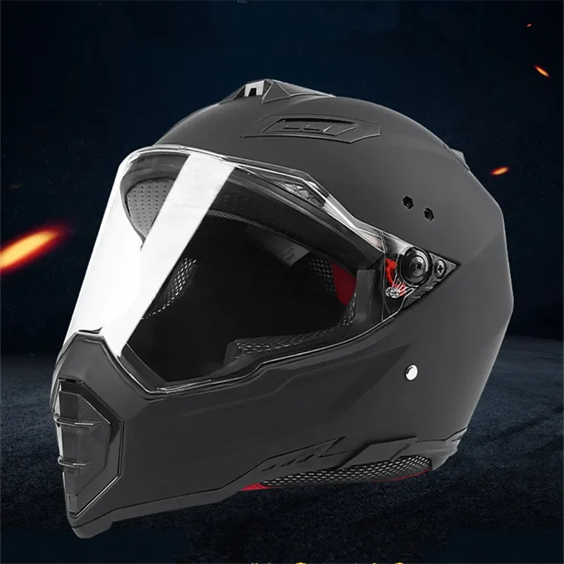 Gloss White Full Face Motorcycle Helmet for Racing Downhill MX Cross Enduro Quad Mountain Riding - Comfortable Fit Safety Gear