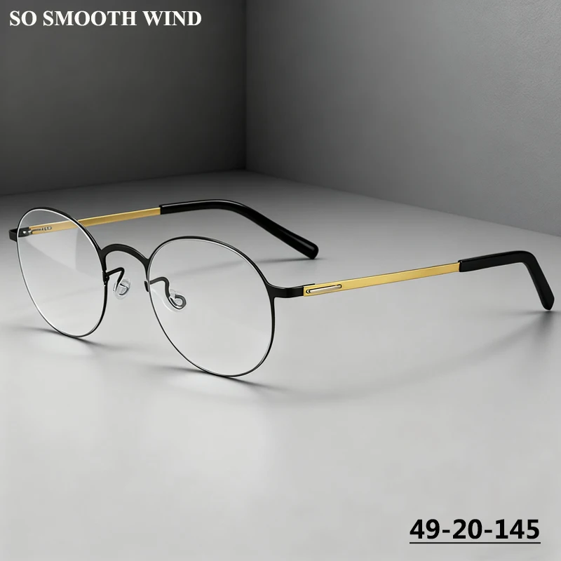 

Denmark New Design Round Glasses Frame Men Women Ultra-light High Quality Eyeglasses Fashion Screwless Circle Eyewear Spectacles