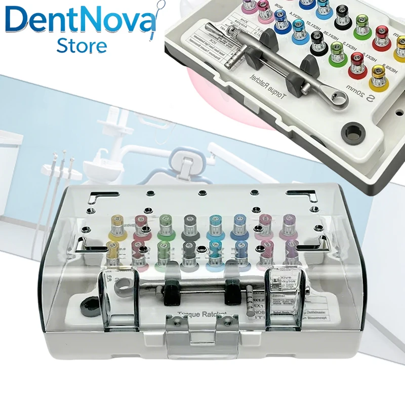 

Dental Implant Torque Wrench Ratchet Screwdriver Prosthetic Kit Dental Instrument Autoclavable