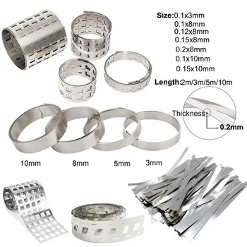 10-1 metr 1P-6P Taśma niklowa Stalowa taśma akumulatora litowego Akumulatory litowo-jonowe stosowane do spawania akumulatorów 18650