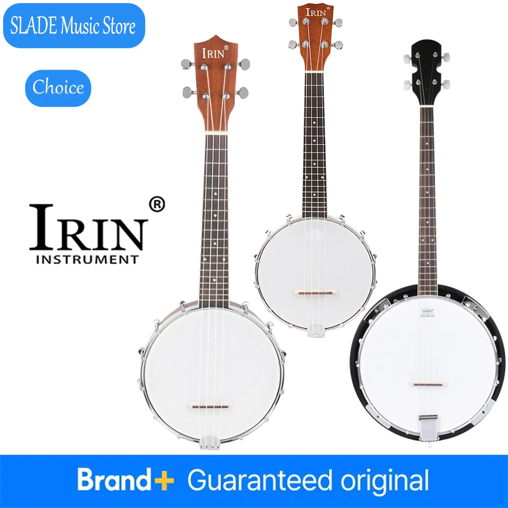

Банджо IRIN с 4 струнами, подходит для исполнения джаза и ирландской музыки, с набором медиаторов, профессиональный струнный инструмент в комплекте