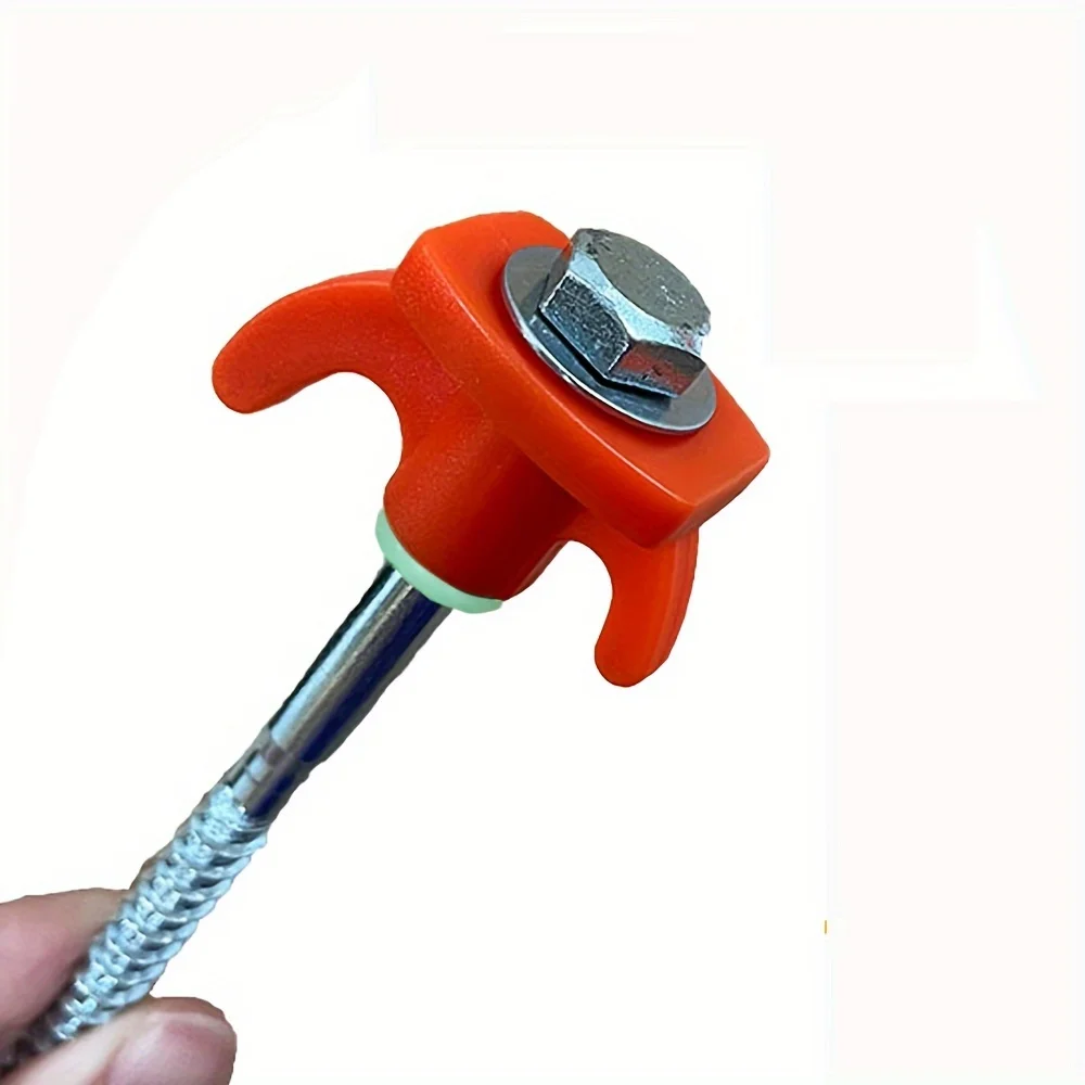 Spiral Screw Heavy Duty with Hex Socket Stakes Ground Anchors Camping Stakes Tent Ground Nail Screw in Camping Tent Pegs