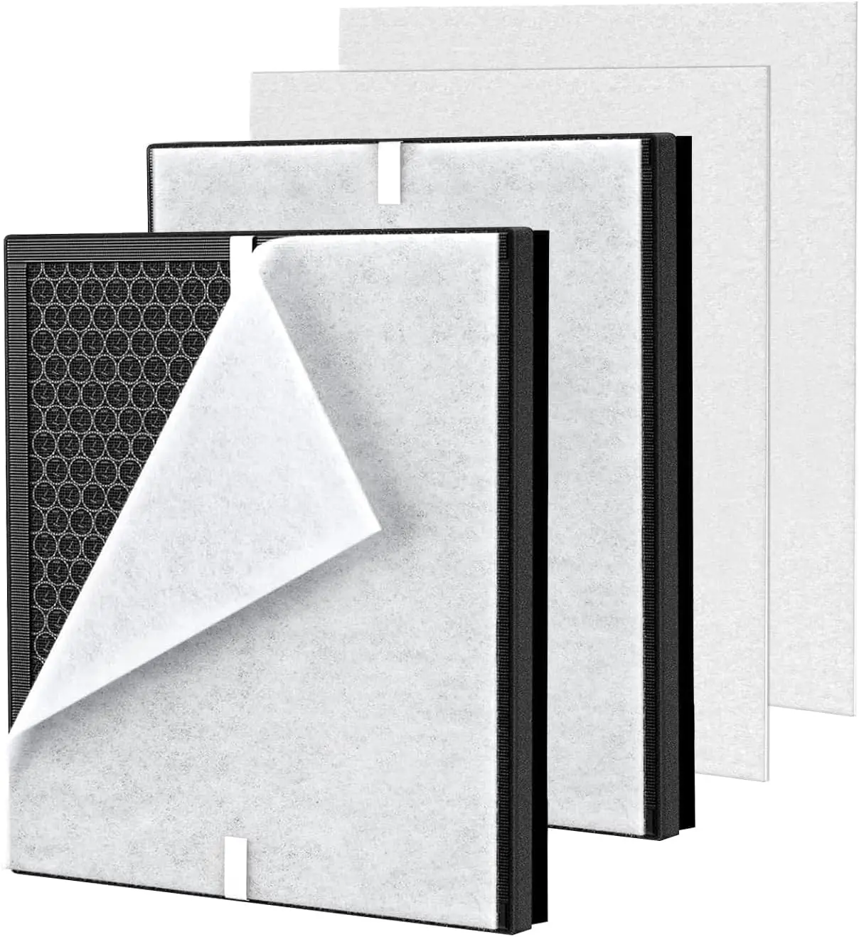 

2Pack PR1 Air Filter Replacement Compatible with PR1 Air Purifier for Home Lar Room up to 2200sq.ft, Includes 4pcs Washa