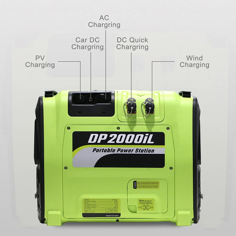 2000W Rechargeable Generator Portable Power Station 2000W for Outdoor Camping