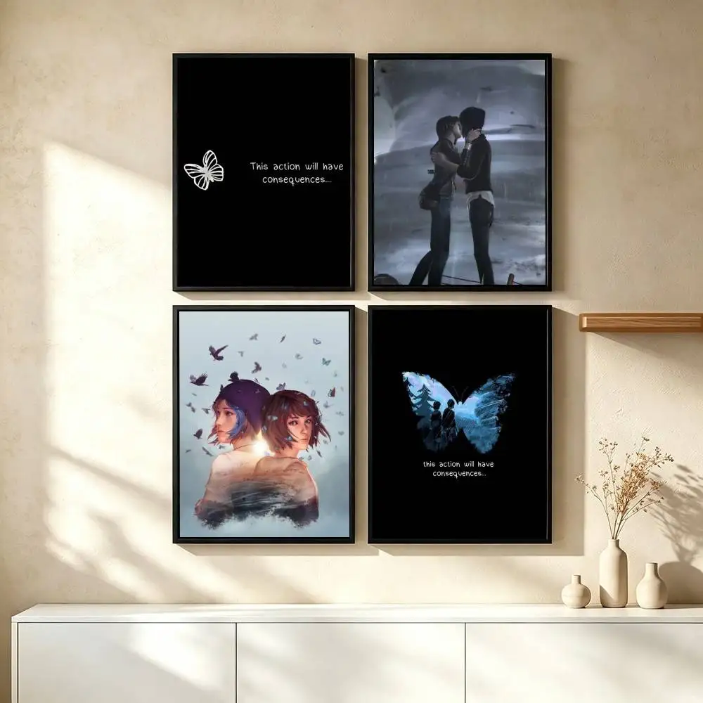 L-Life is Strange Poster High Quality Dorm Living Room Aesthetic Wall Decoration Painting Stickers Gift
