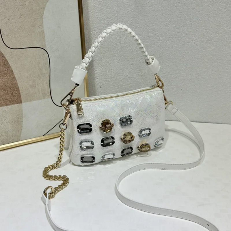 New style fashionable sunflower-shaped luxury diamond crossbody shoulder bag with large capacity featuring Shopping bag