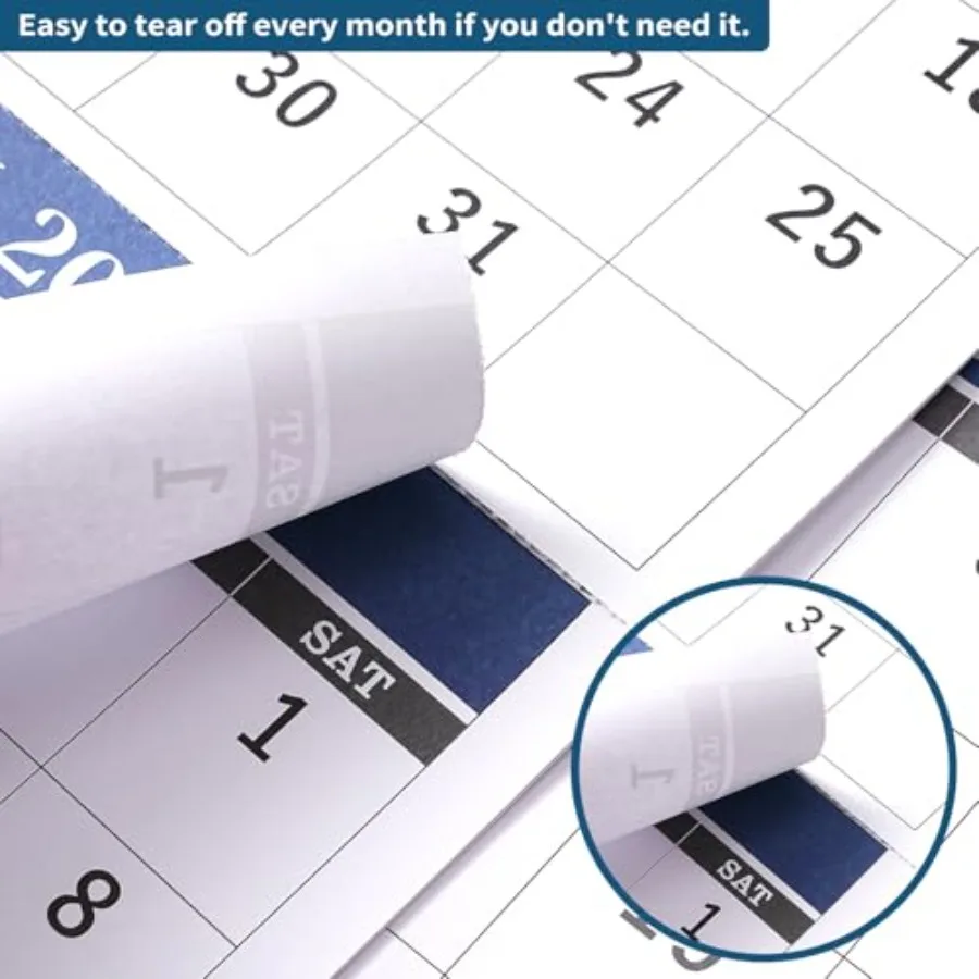 2026 تقويم الحائط 3 أشهر تقويم الحائط عمودي 2026 مطوية في شهر ديسمبر 2025 يناير 2027 11 "× 26" تقويم 2026 3 أشهر Displ #6