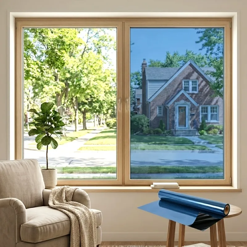 Removable One Way Mirror Window Film UV Protection Window Sticker Privacy Shatterproof glass window wallpaper for Home Office