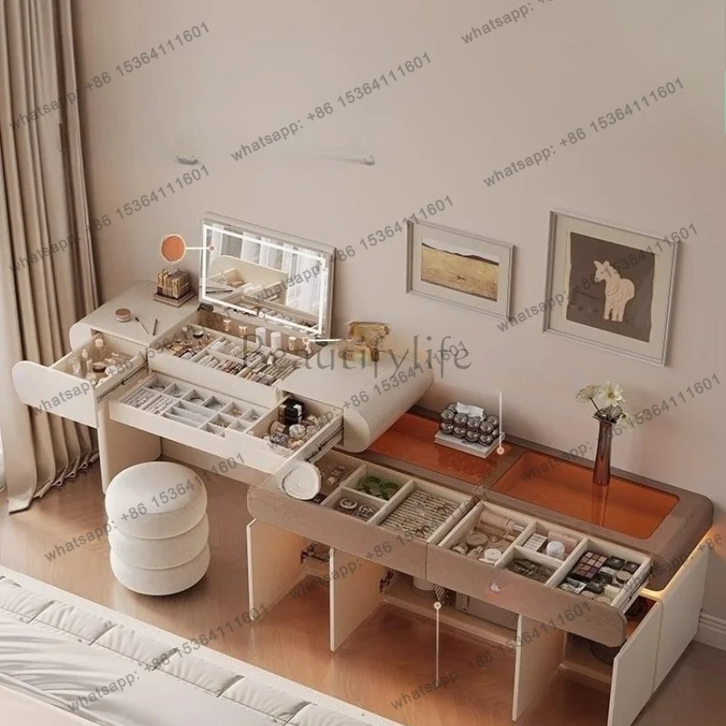 ld Modern Luxury Vanity Table Bedroom Makeup Mirror Storage Drawers Dressing Table Living Room Penteadeira Lounge