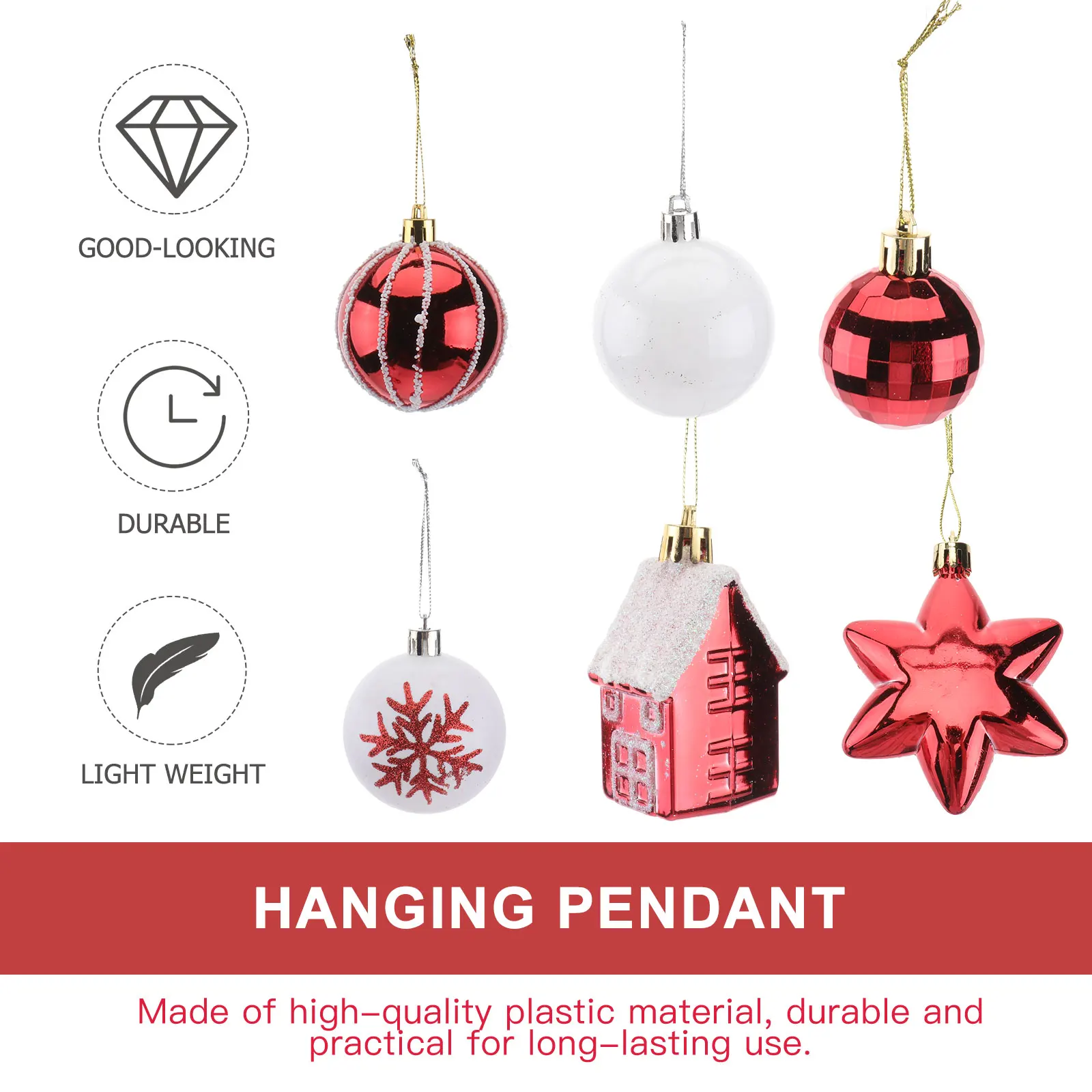 

Artificial Christmas Ball Ornaments Holiday Hanging Decoration Baubles Decorations