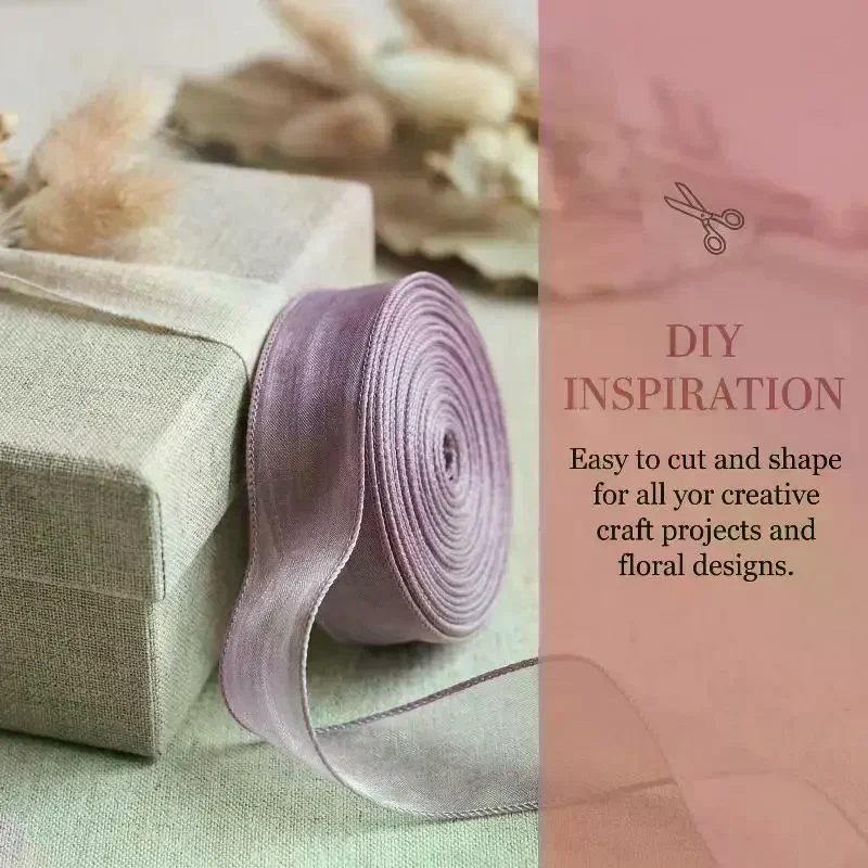 

Soft Satin Ribbon 40MM 30 Yards for Flower Bouquet and Gift Wrapping DIY Wedding and Festival Decorations