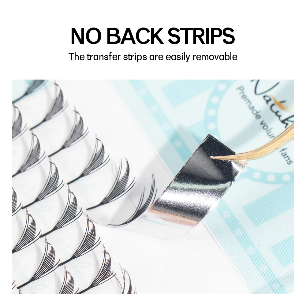 NATUHANA Comic Spire Lash Extensions 자연 소프트 만화 가짜 속눈썹 자동 꽃 Premade 팬 속눈썹 메이크업 도구